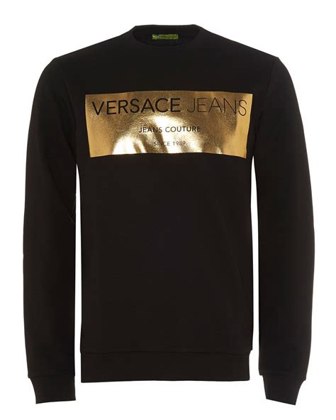 versace collection crew neck jumper|versace sweatshirt hoodie men buy.